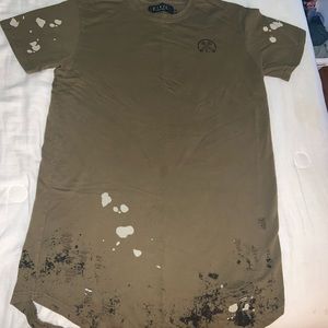 Green distressed Civil Regime Mens T shirt